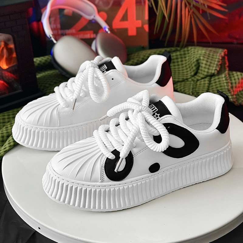 Niche Design Bear Bread Men Casual New National Trend Dad Skateboard Trendy Brand Live Streaming Men's Shoes_voghion.com