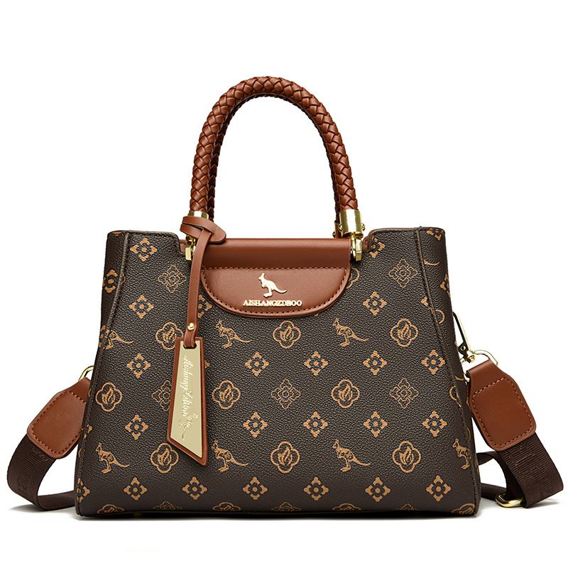 Borsa a mano con motivo a pietra 2025, nuova moda, versatile, stile tote, da donna, borsa a tracolla_voghion.com