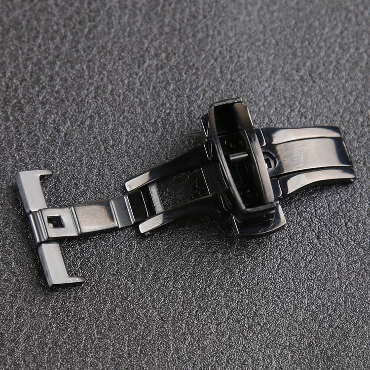 Watch accessories Buckle Double press automatic bow buckle Fine steel buckle 18/20/22MM_voghion.com