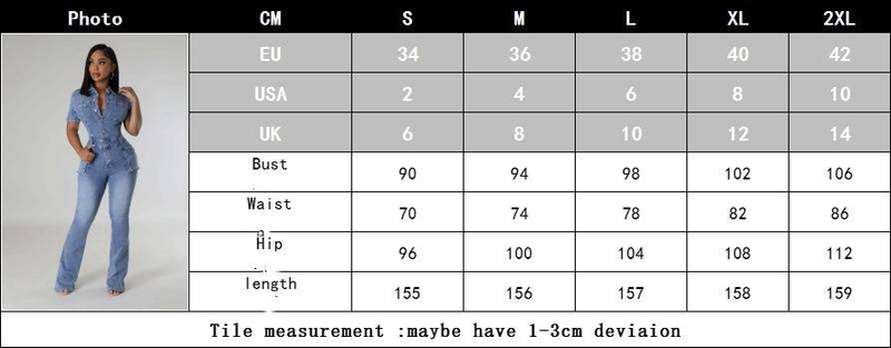 Denim jumpsuit kvinder slank vasket kortærmet jumpsuit temperament commuter jumpsuit_voghion.com