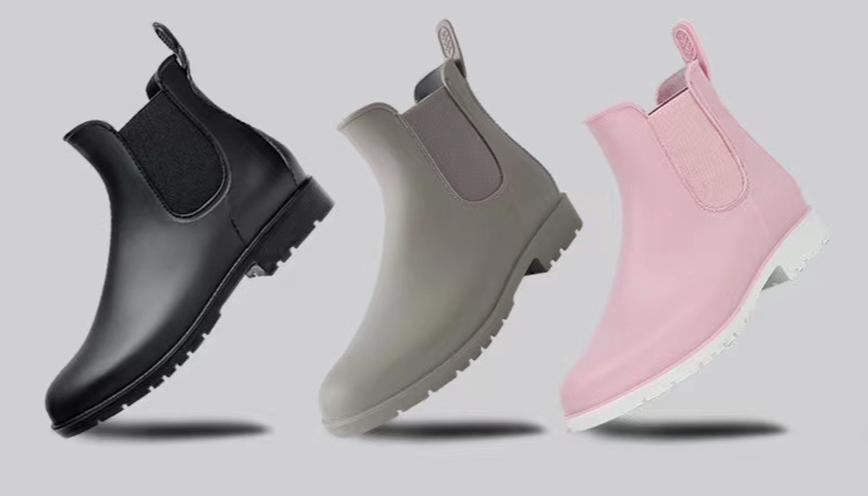 Rutschfeste Regenschuhe für Männer und Frauen, modische Wasserschuhe, wasserdichte Gummischuhe, nach Japan exportiert, kurze Röhre, wasserdichter Überschuh_voghion.com