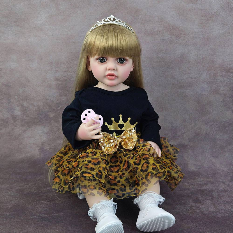 55CM 22 Zoll Simulation Baby Puppe Weiche Viny Mädchen Spielzeug Prinzessin Geburtstag Geschenk Reinkarnation Puppe Dress Up Puppe_voghion.com