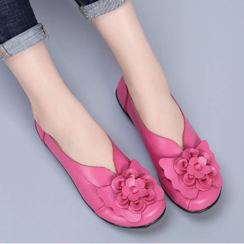 Spring/Summer Flower Comfortable Bean Women's Shoes Flat Women's Singles Shoes_voghion.com