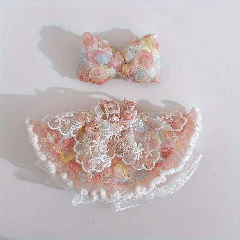 2pcs Clothing Set For Labubu,Adorable Outfits,Bows,Stylish And Entertaining Clothing Accessories,Perfect Gifts For A Daughter's Birthday_voghion.com