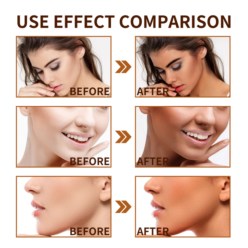 EELHOE Soro de escurecimento facial sem sol Essência de escurecimento facial ajuda o bronze de trigo escuro a uniformizar o tom de pele_voghion.com