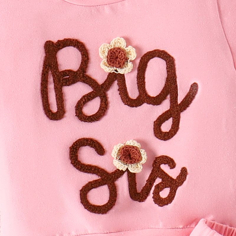 Vestito estivo per bambine, con lettere e fiori ricamati, a maniche corte, in tinta unita, con pantaloncini, per ragazze_voghion.com