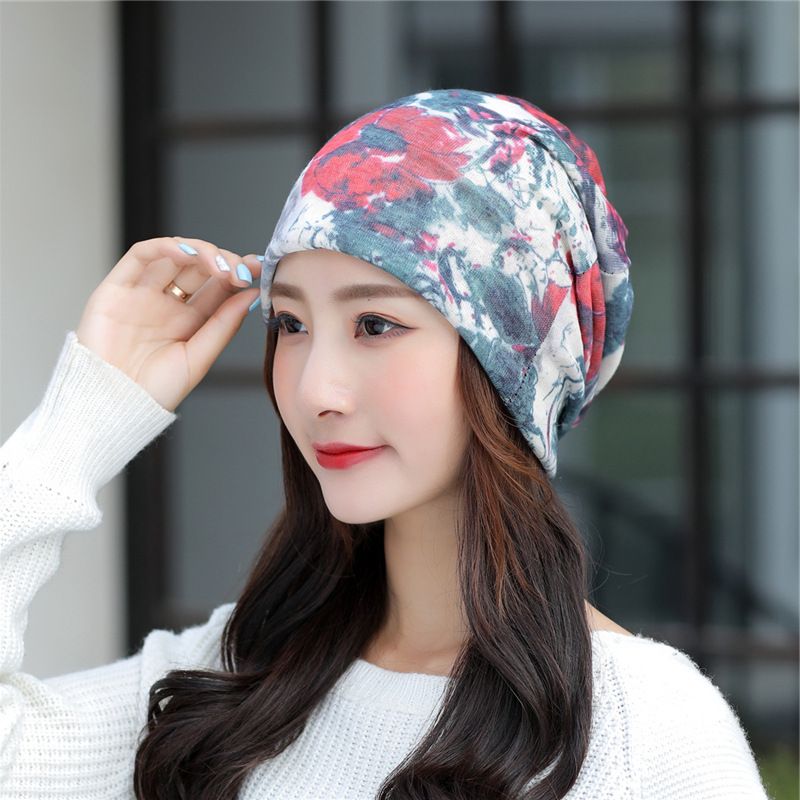 Thin breathable postpartum large elastic, skin friendly chemotherapy hat, fashionable hat decoration, headband,_voghion.com