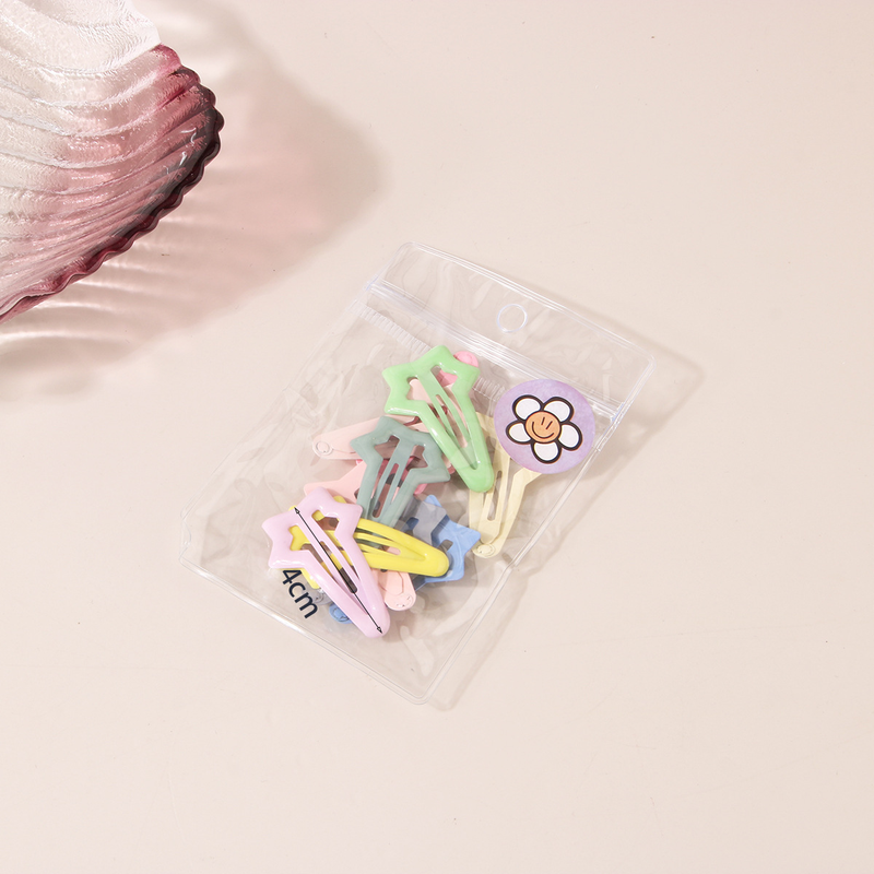 Guanyang ins style 10 bags of basic hairpins Korean version does not hurt the hair candy color cute hairpin side clip bb clip_voghion.com