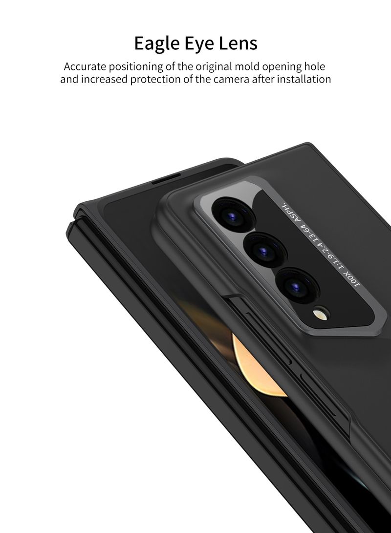 Samsung ZFold4 katlanır ekranlı cep telefonu kılıfı bıçak mat sert kılıf Fold5 lens her şey dahil kılıf moda ins için geçerlidir_voghion.com