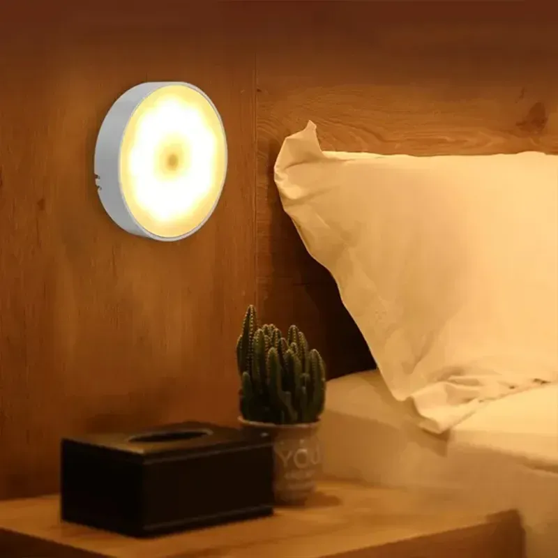 Bewegungssensor-Licht, LED-USB-Nachtlichter, wiederaufladbare Lampe für Schlafzimmer, Treppenhaus, Flur, Kleiderschrank, Schrankbeleuchtung_voghion.com