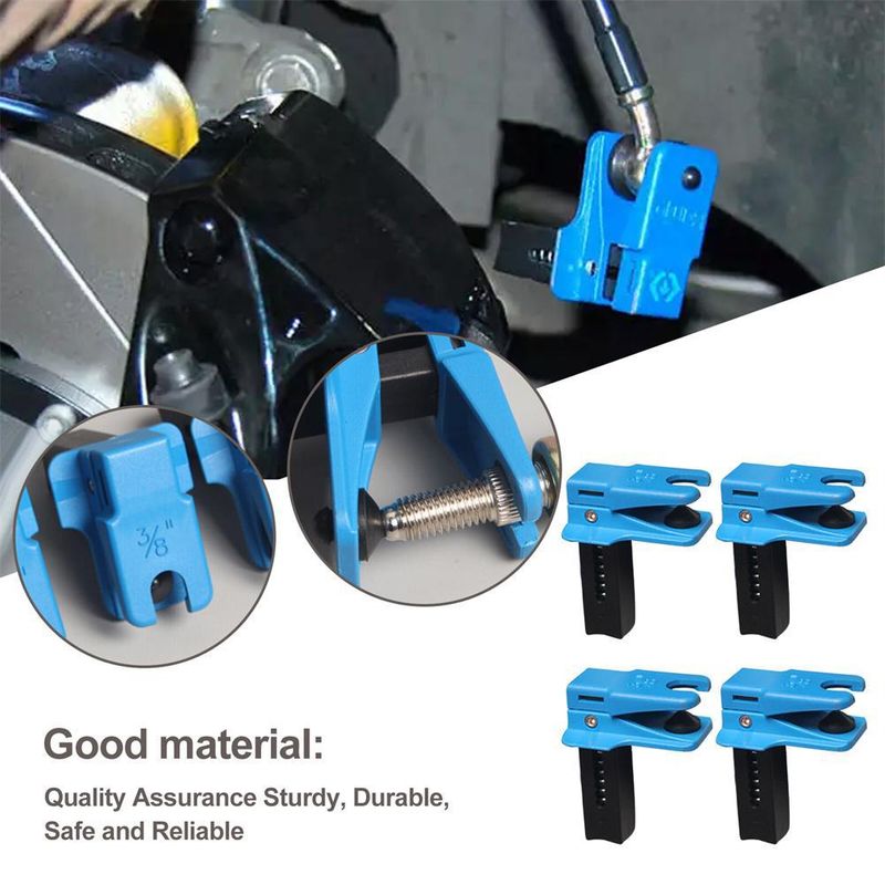 Compatibil cu scule de reparații și întreținere auto de mai multe dimensiuni. Set de 4 cleme verticale pentru țevi de ulei._voghion.com