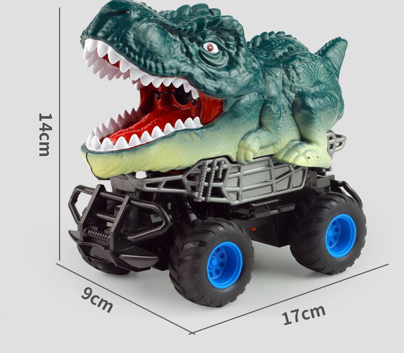 Wireless RC Dinosaur Truck – Stunt Spray Car With LED Lights, Rechargeable Battery, Off-Road Monster Toy For Boys & Girls (2.4GHz Remote Control)_voghion.com