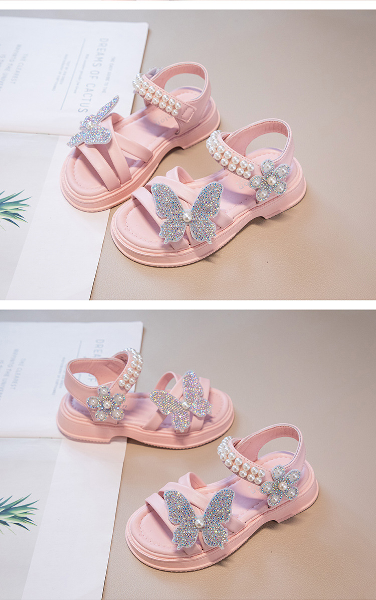 Scarpe Roman 2023 New Summer Girls' Princess Sandali versatili per bambini medi e grandi_voghion.com
