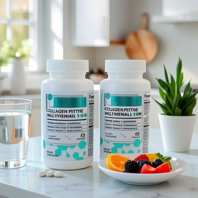 2 unidades empaquetadas juntas. Compuesto de proteína de colágeno en tabletas prensadas para comercio exterior transfronterizo._voghion.com