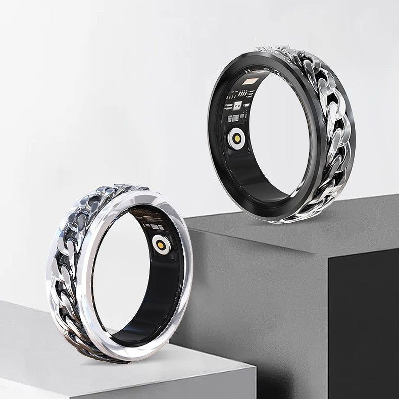 Smart Electronics, de vânzare la cald, cu decompresie rotativă pentru bărbați, la modă, set de brățări pentru inele pentru degetul inelar, monitorizarea sănătății oxigenului din sânge._voghion.com