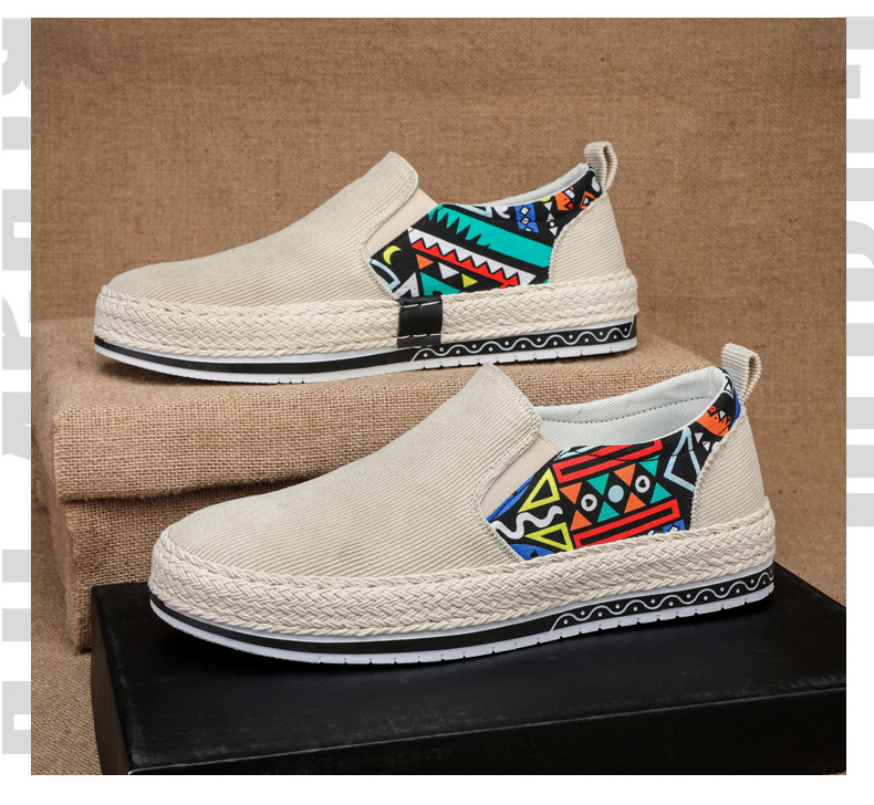 Herrenschuhe, Stil, leicht, bequem, ergonomisch, Fischerschuhe, Boardschuhe, gewebte Schuhe_voghion.com