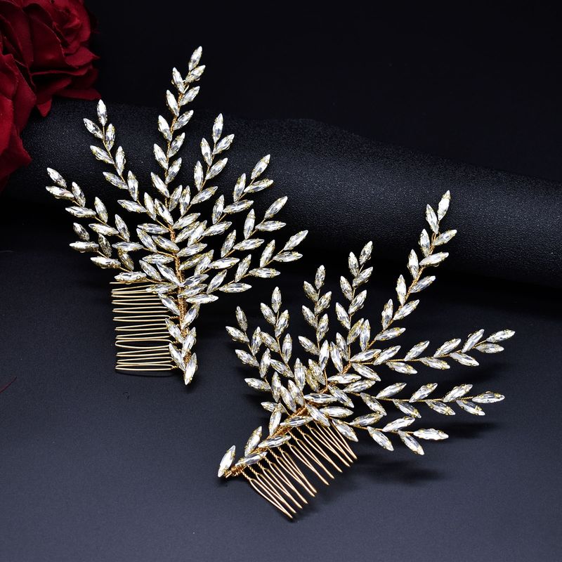 Νυφική χτένα μαλλιών με μακρύ κλιπ στρας, νυφικό, κόμμωση, πλαϊνή χτένα, κομμάτι μαλλιών_voghion.com