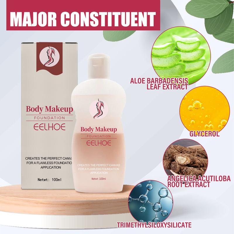 EELHOE Fondotinta liquido corpo Copre macchie cutanee, difetti del tatuaggio, idratazione naturale, trucco duraturo_voghion.com