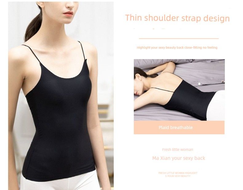 Reggiseno modellante in seta di ghiaccio, anti-malfunzionamento dell'armadio, con base avvolgente, top con camera d'aria, spalline imbottite, abbigliamento esterno_voghion.com