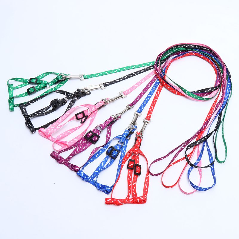 1.0cm Printed Chest Harness Leash For Small Breed Dogs, VIP, Cost-Effective Sale In 6 Colors_voghion.com