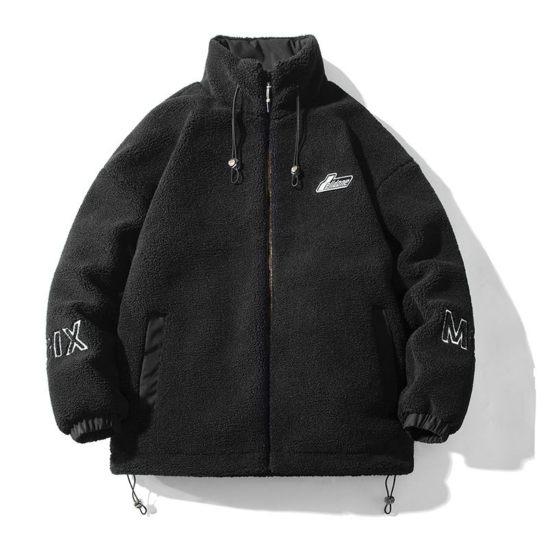 Giacca in lana di agnello per uomo in inverno, giacca in cotone caldo morbido e spesso, capospalla alla moda, abbigliamento per coppia, alla moda_voghion.com