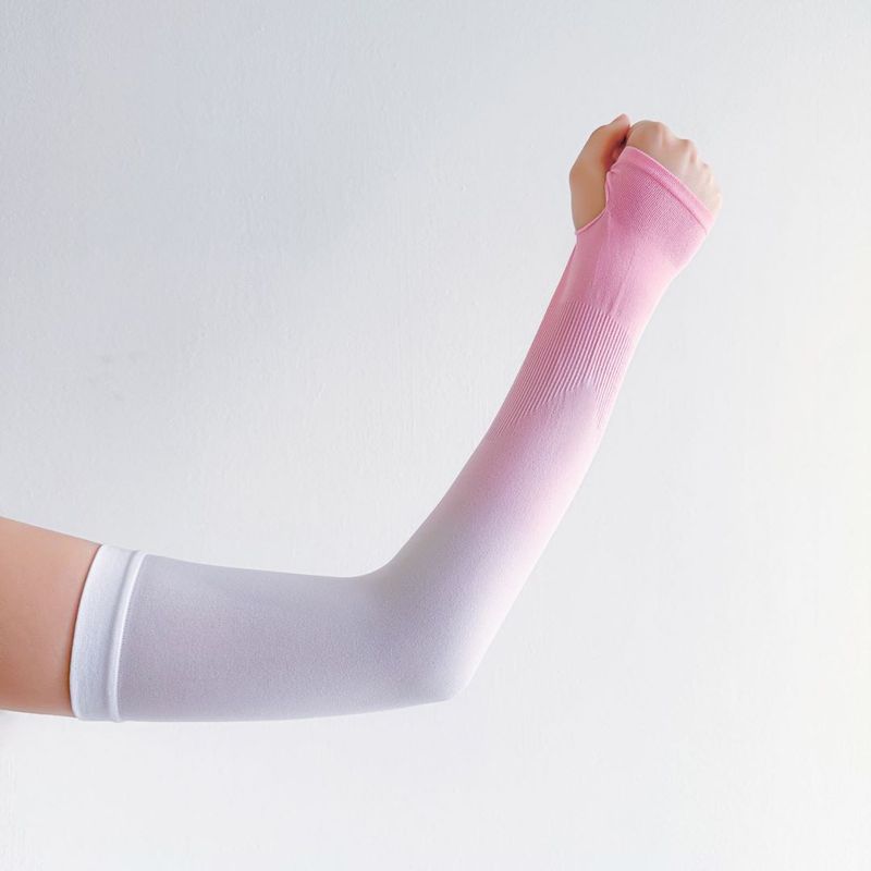 Cyclisme d'été pour hommes et femmes, couleurs changeantes, protection solaire, manches en soie fine, résistant aux UV_voghion.com