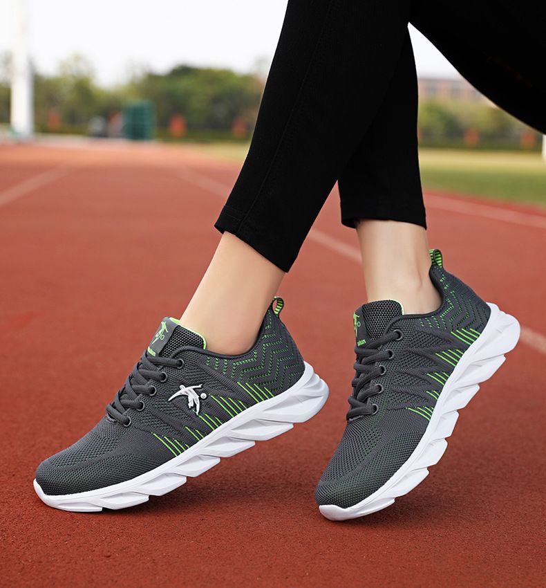 Zapatos deportivos de marca para mujer primavera 2024 nuevos zapatos para correr transpirables de malla informales ligeros, zapatos con cuerda para saltar de suela suave_voghion.com