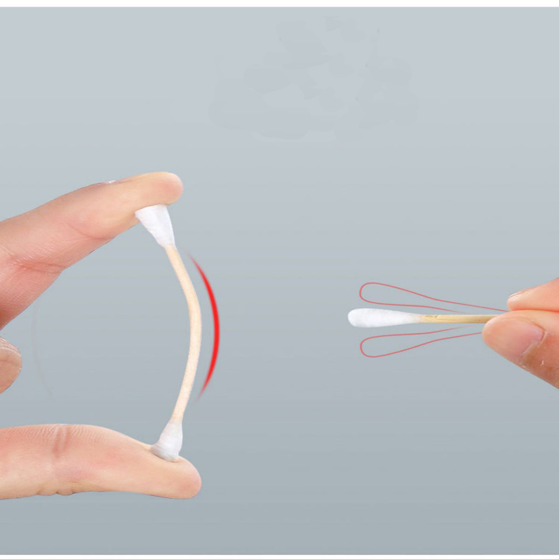 1 Box of double round tip cotton swabs Disposable cotton swabs Ear swabs Baby swabs Makeup remover Clean swabs Cotton swabs_voghion.com