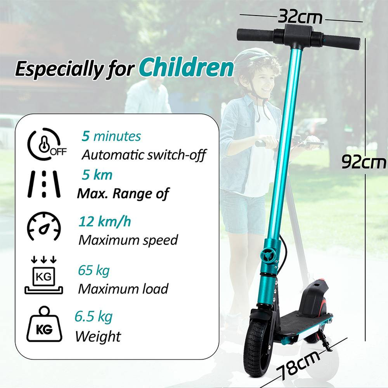 Vankel 6.5" Foldable Kids Electric Scooter – 150W Motor, 60Wh Battery, Compact & Lightweight E-Scooter For Children Ages 6–14_voghion.com