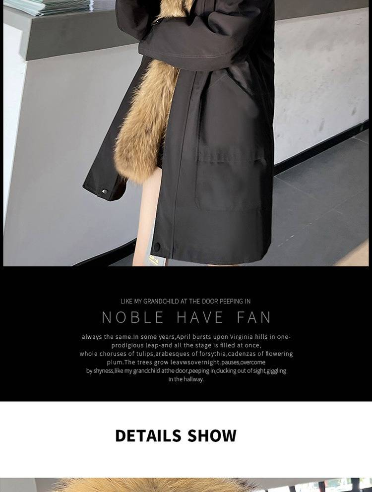 Parka lungo e medio da donna con fodera in pelliccia sintetica e cappuccio – Giacca invernale calda (fodera interna nera/beige/carbone/oro/marrone)_voghion.com
