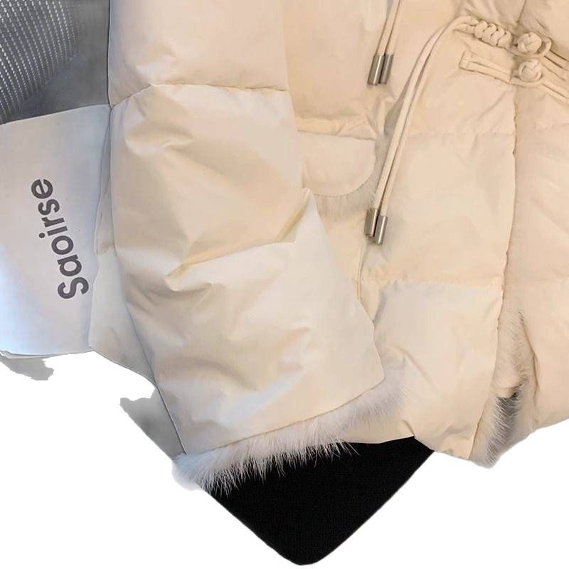 Retro-Chic Damen-Baumwollmantel mit Knotenknöpfen und Quasten – Stehkragen, geometrisches Muster, leichte Winterjacke_voghion.com