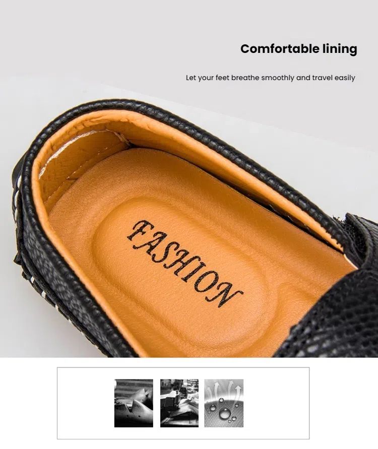 Voyage Voyage Foreign Trade Handmade Stitched Mark Line Loafers Extra Large Casual Men's Shoes_voghion.com