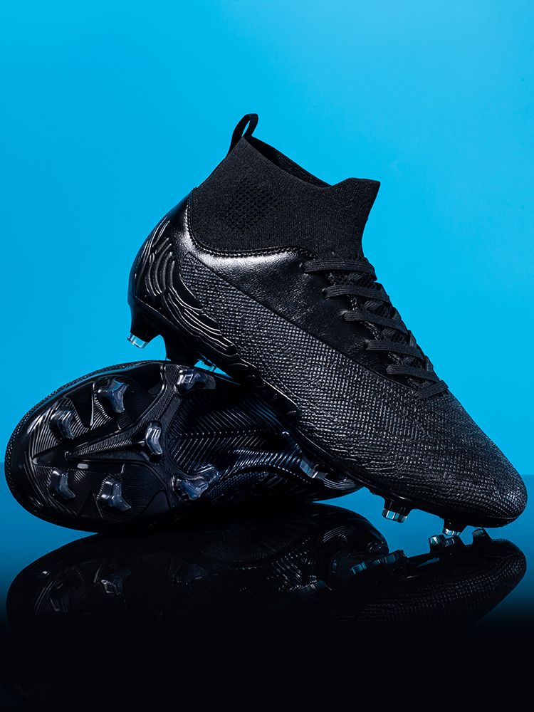 New Patent Long Spike Youth Soccer Shoes In 4 Colors, Sizes 32-46_voghion.com