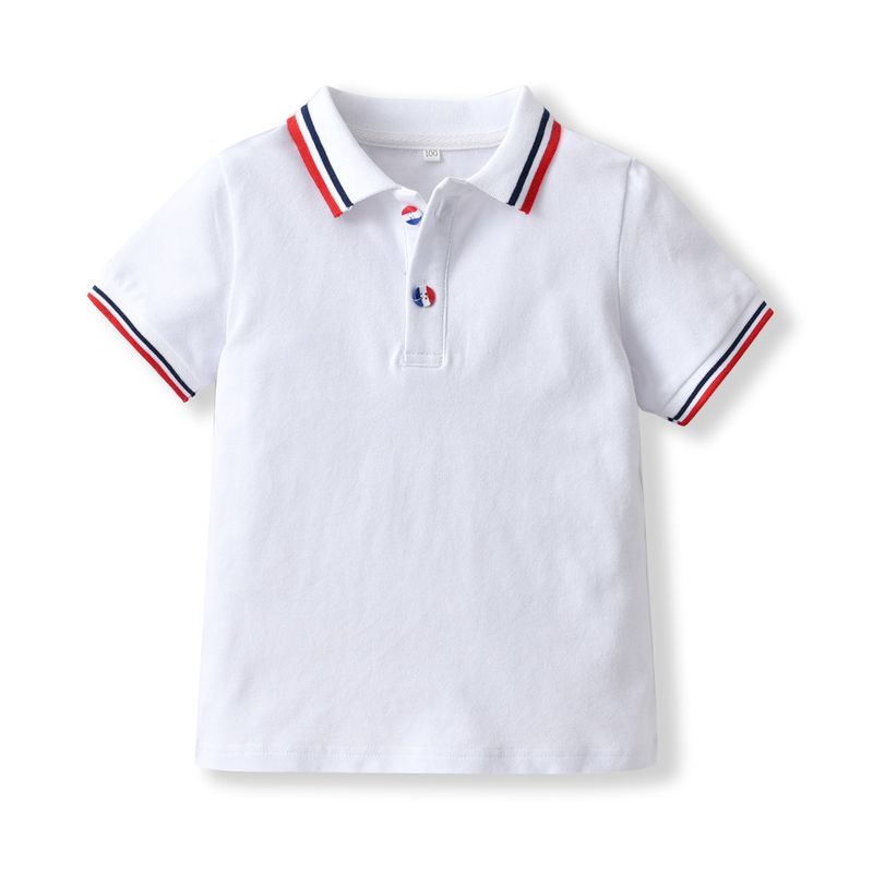 Mother&Kids Zomer mesh POLO-shirts voor jongens en meisjes Treasure zomerrevers met halve mouw_voghion.com