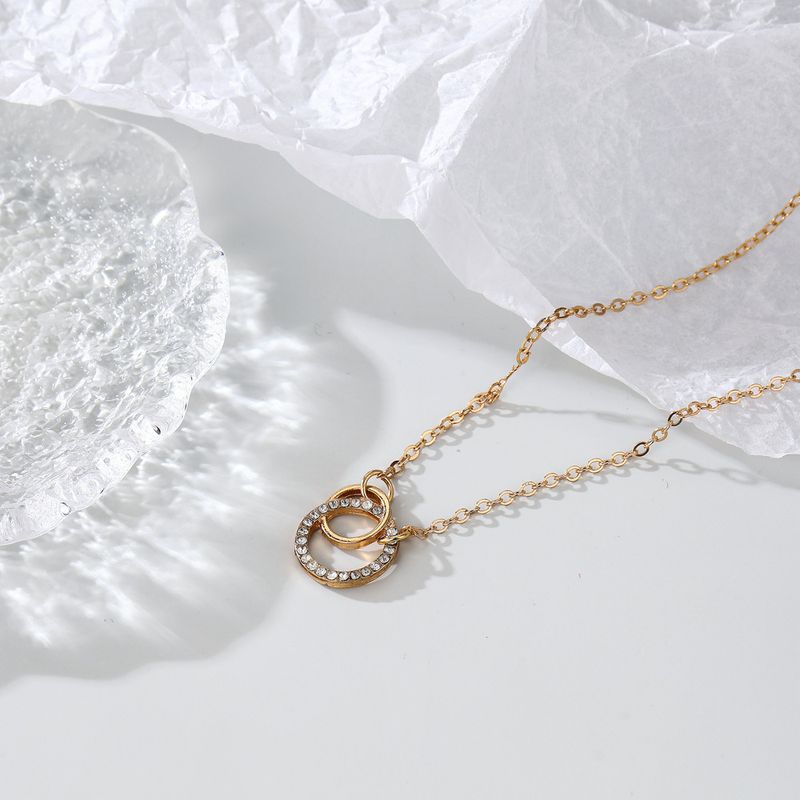Collana con pendente geometrico a forma di croce circolare, alla moda e personalizzata, nuova di zecca_voghion.com