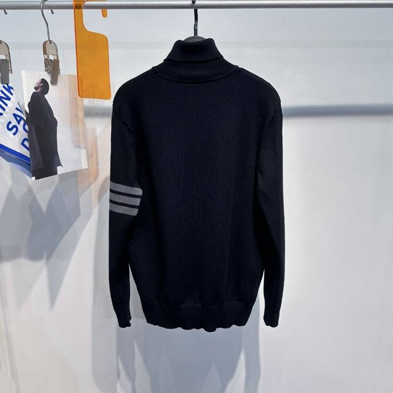 Męska odzież zimowa nowy sweter wełniany sweter z wysokim kołnierzem moda biznes ciepły_voghion.com