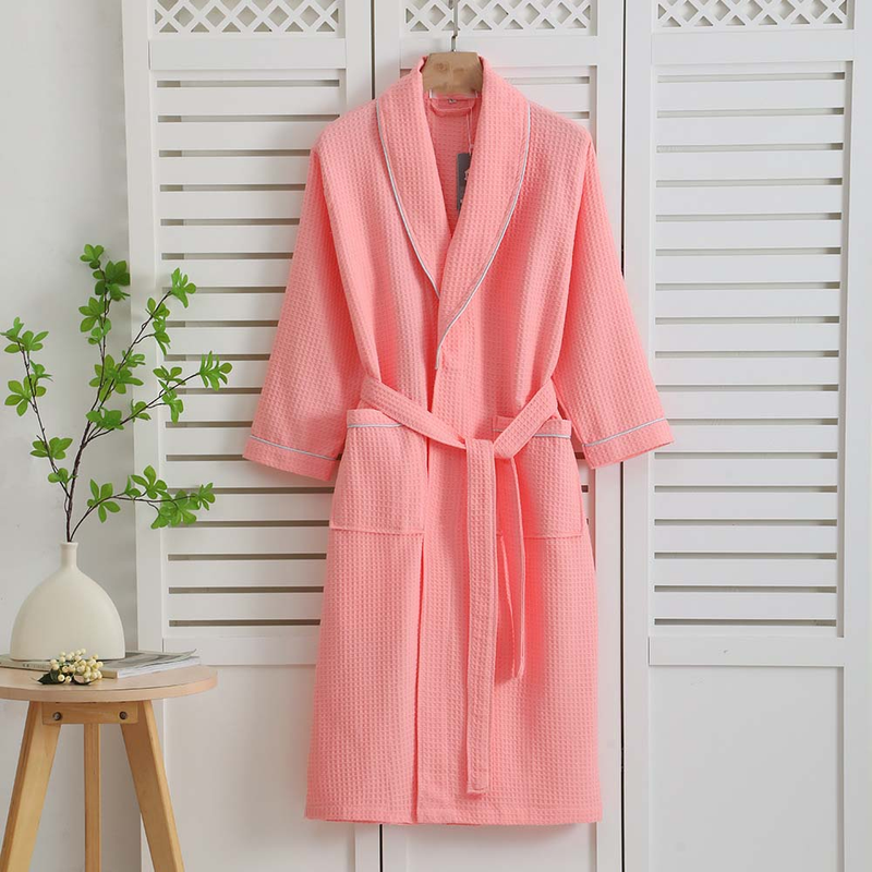 Asciugamani da bagno in puro cotone, accappatoio sottile in cotone a nido d'ape, uomo e donna, coppia_voghion.com