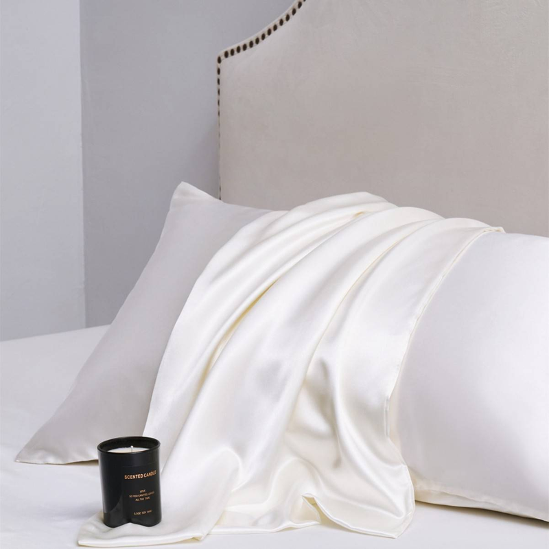 Satin-Kissenbezüge in voller Größe, ähnlich wie Seidenkissenbezüge, 2er-Pack, Kissenbezug für schlafende Frauen mit Hotelverschluss_voghion.com