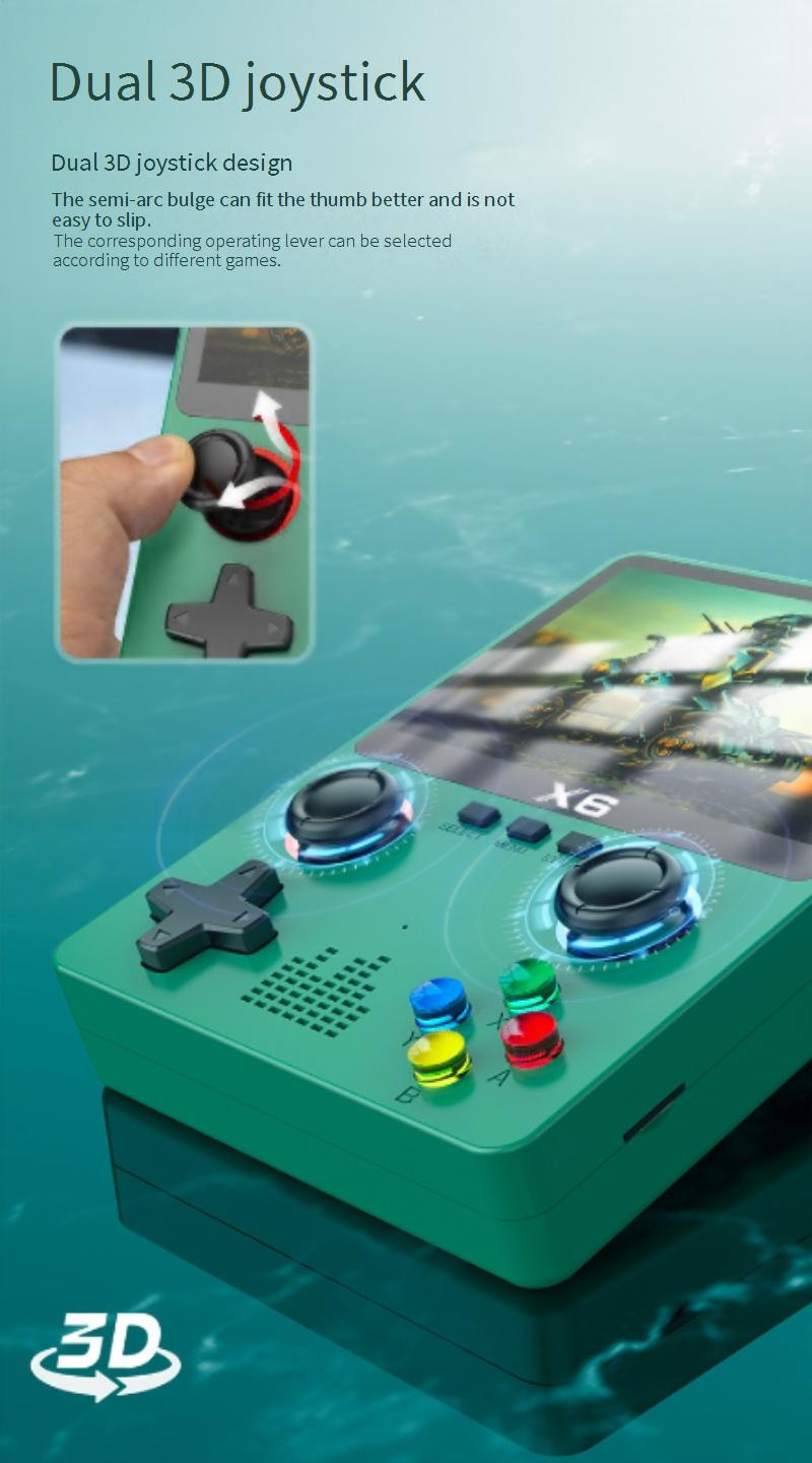Videogameconsoles X6 Gameconsole HD 3,5 inch scherm PSP Handheld gameconsole Dual Joystick GBA Arcade Simulator_voghion.com