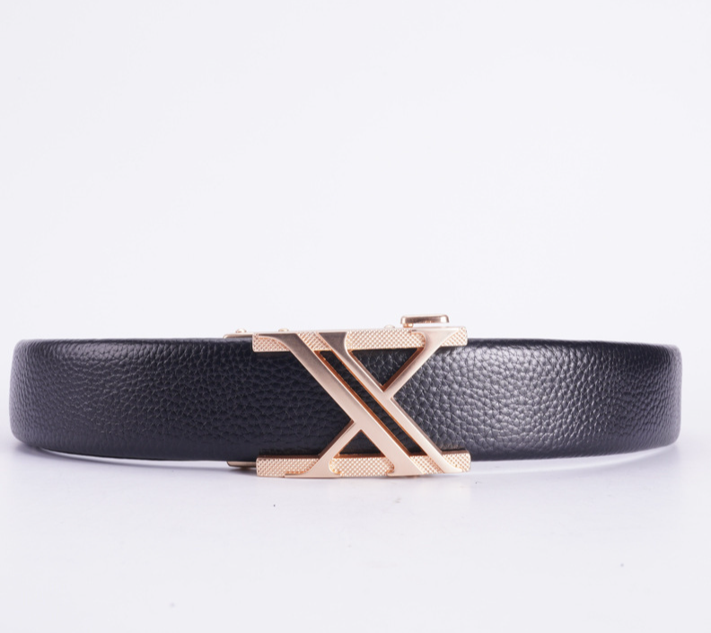 Herrengürtel Neuer High-End-Ledergürtel mit automatischer Schnalle für junge und mittlere Altersgruppen_voghion.com