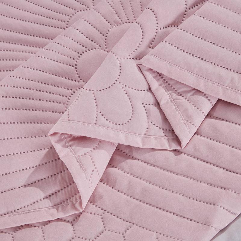 CG20 Blumenset, geeignet für Schlafzimmer und Wohnzimmer (1 * Tagesdecke + 2 * Kissenbezüge, kein Bettdeckenkern oder Kissenkern)_voghion.com