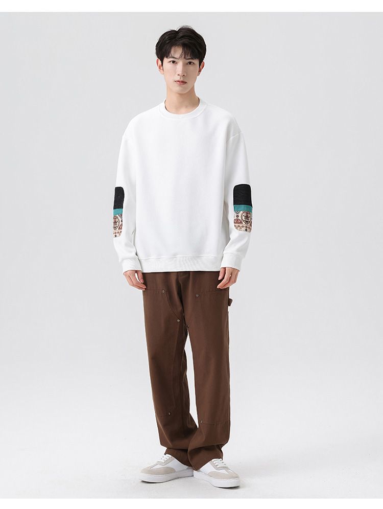 Kapuzenpullover und Herbstmode, vielseitige Frühlingskleidung für Herren, lockeres, fettes, langärmeliges T-Shirt in Übergröße_voghion.com