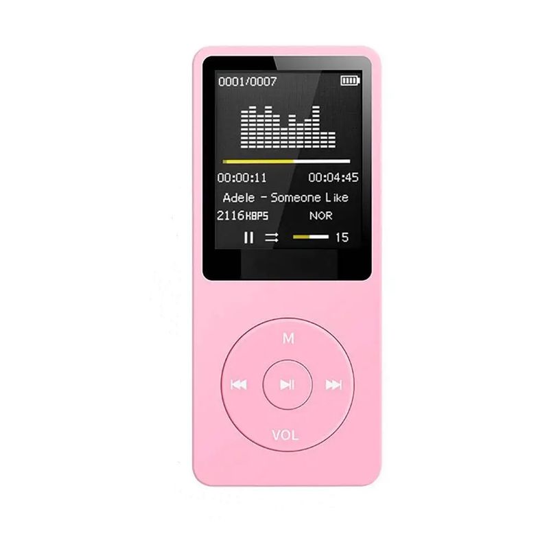 Bluetooth-compatible Music Lossless Portable FM Radio External Ultra-thin Student Sports Walkman MP3 Player Recorder_voghion.com