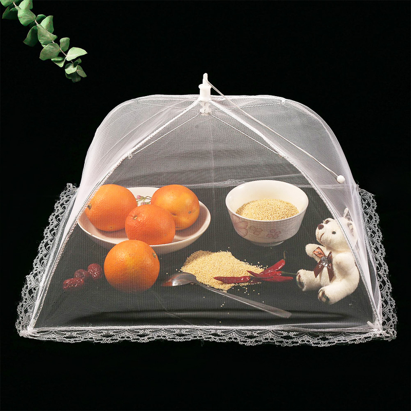1Pc Convenient And Useful Food Covers Umbrella Style Anti Fly Mosquito Meal Cover Table Mesh Food Cover Kitchen Cooking Tools_voghion.com