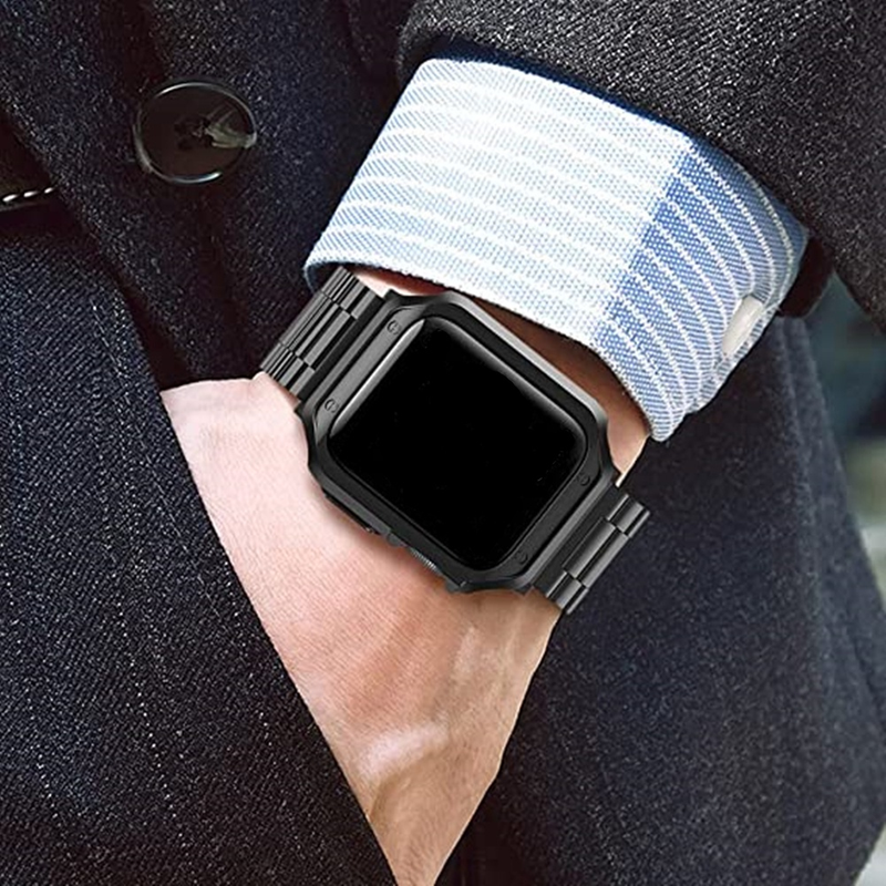 Metallrem för klocka Ultra Band 49mm 45mm 44mm 41mm 40/38 Armband i rostfritt stål 3 5 6 se 7 8_voghion.com
