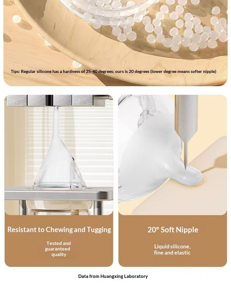 ToyPulse Newborn Baby Gift Box High Borosilicate Glass Bottle 0-6 Months Anti-Colic Breast Milk Weaning Small Age_voghion.com