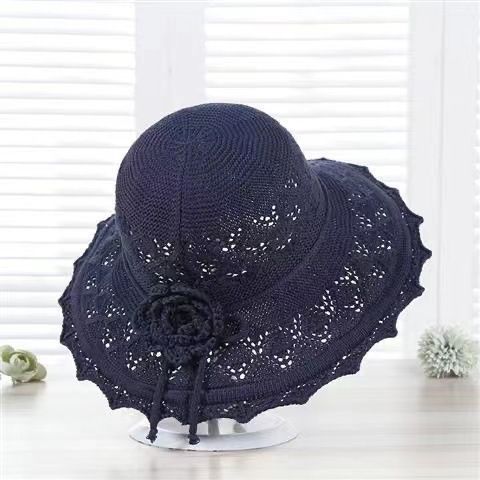 Summer New Sun Hat Bow Big Eaves Women's Straw Hat Beach Sun Hat_voghion.com
