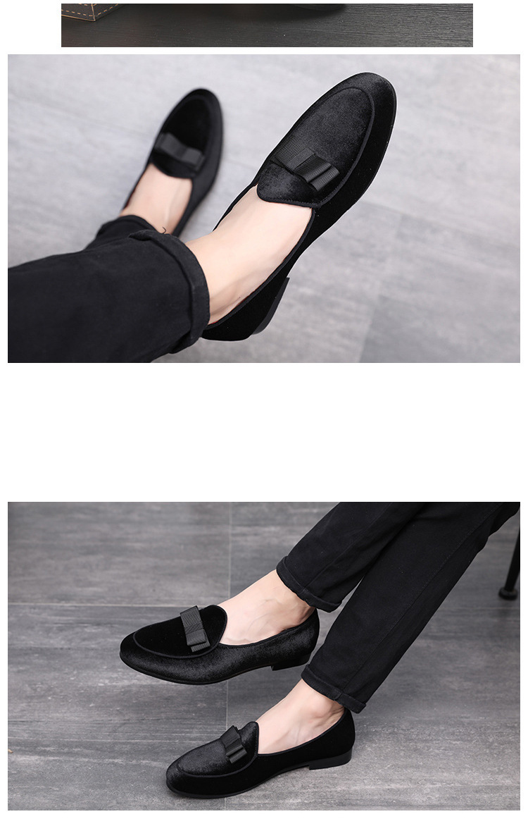 Soybean shoes personalized suede bow tide shoes_voghion.com