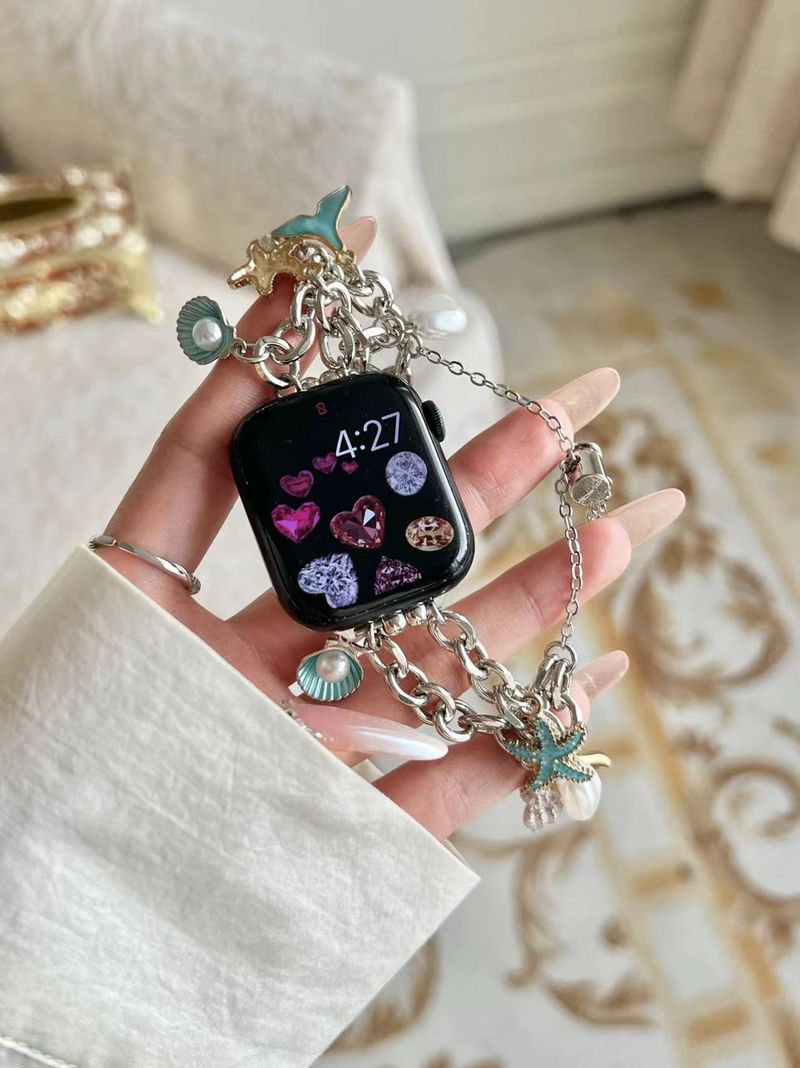 Laikrodžio dirželio dangtelis, skirtas „iWatch 40mm 41mm 44mm 45mm“ serijai, 9, 8, 7, Se, 6, 5, 4, 3, 2 laikrodžio dirželio ir dėklo rinkiniui_voghion.com