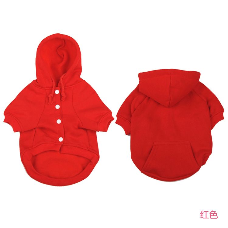 Winter New Candy Color Personalized Soft Cotton Pet Fleece Hoodie With Pocket Dog Clothes_voghion.com